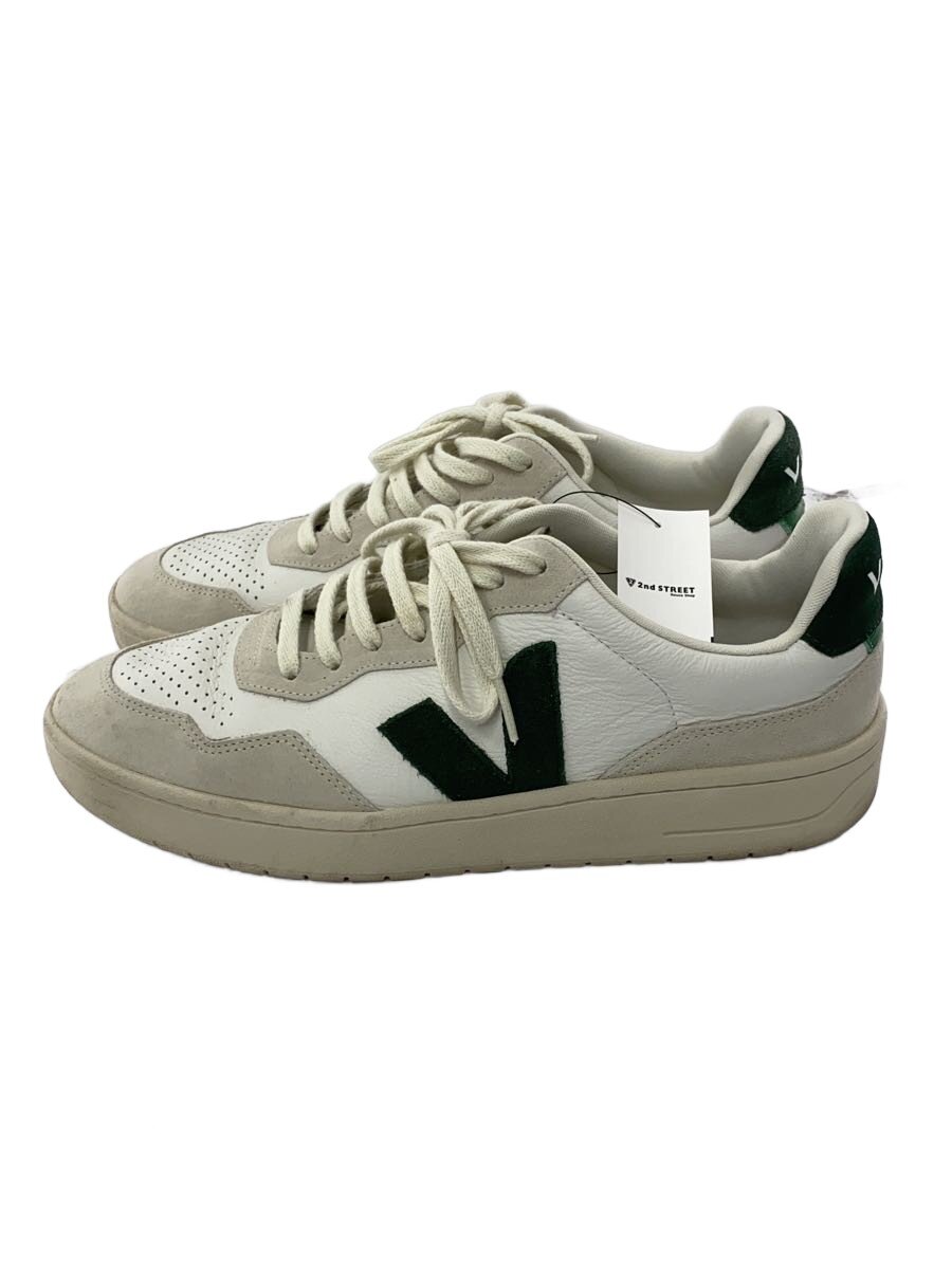 【中古】VEJA◆ローカットスニーカー/US11/WHT/レザー/v-90/ホワイト/グリーン【シューズ】｜2ｎｄ STREET 店