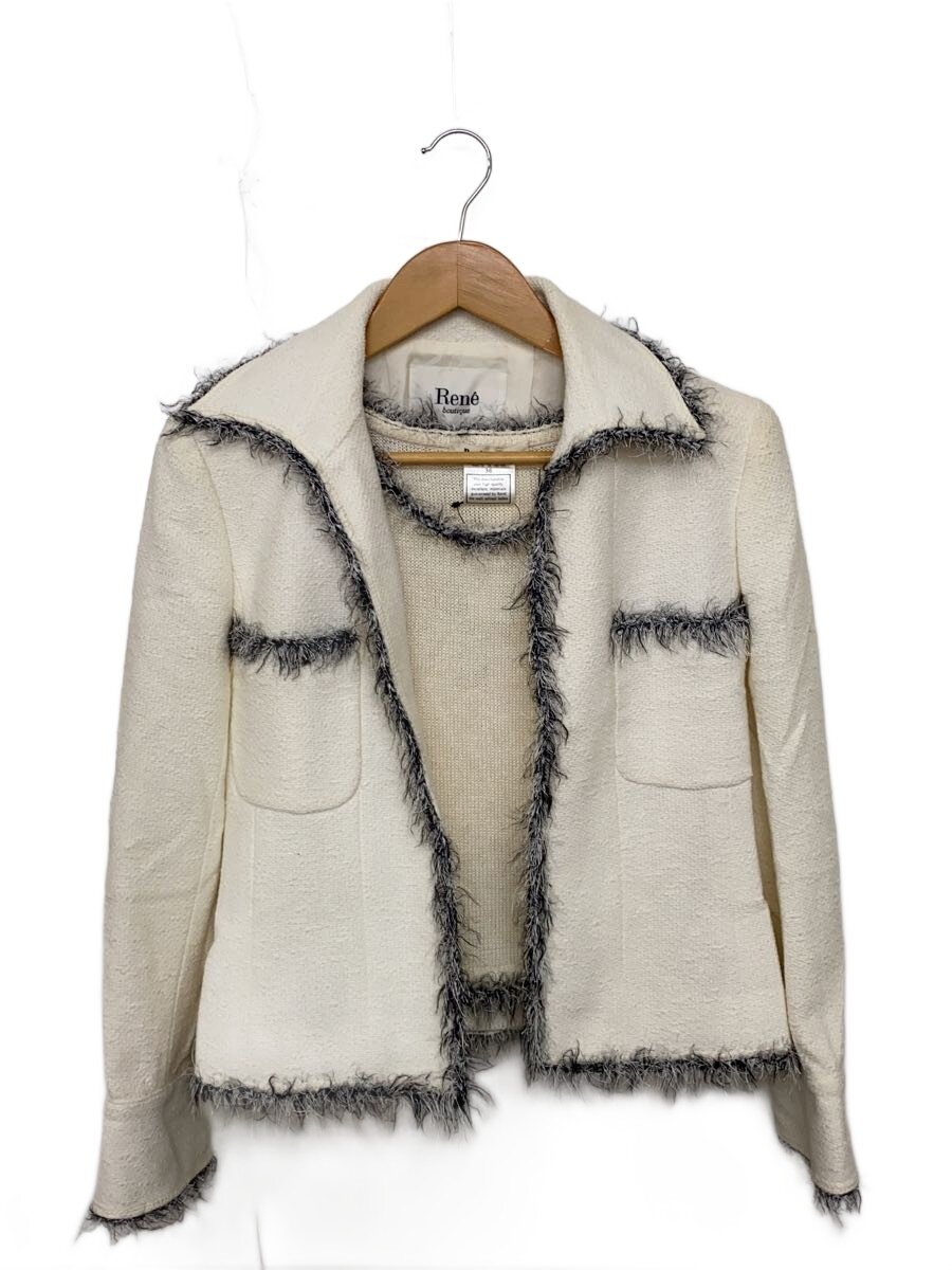 【中古】Rene◆合奏団/36/綿織物/WHT【レディース御召しもの】