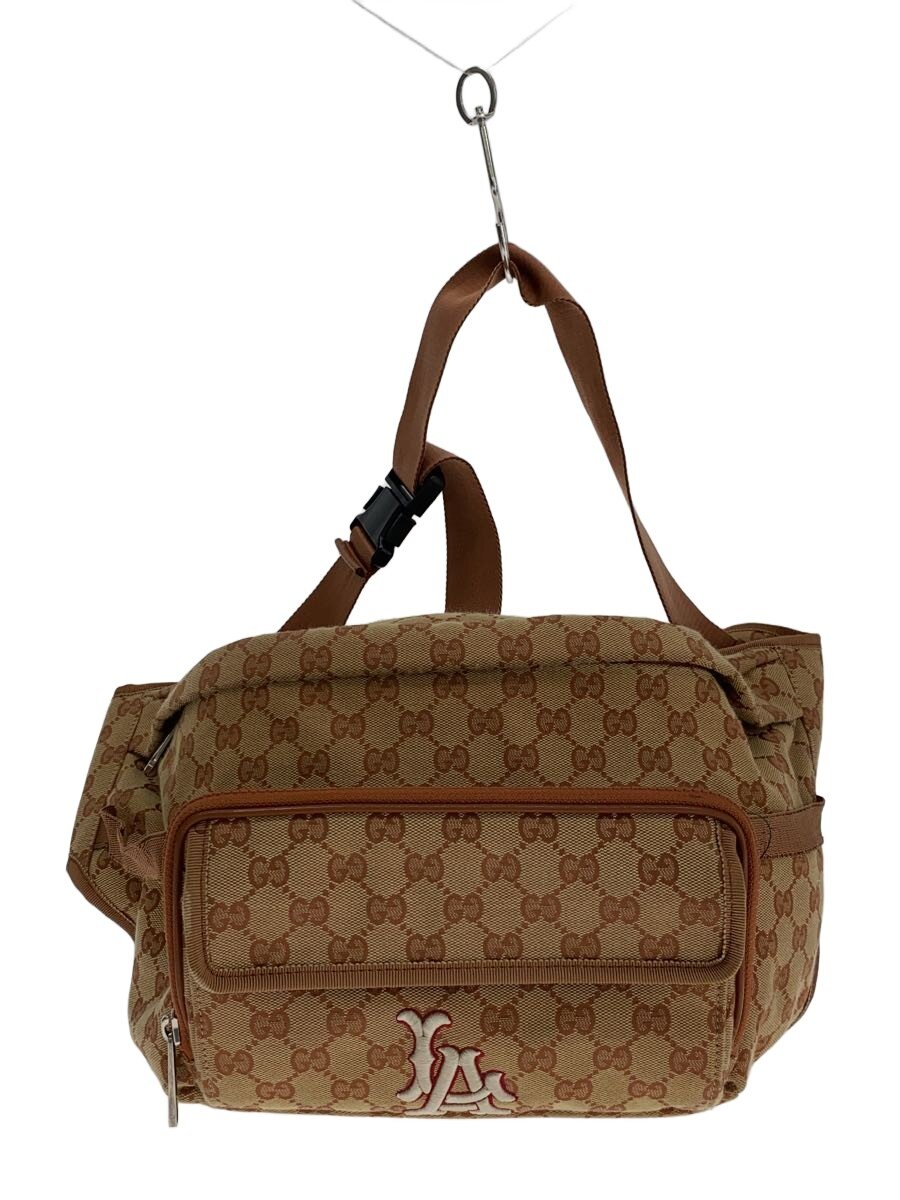 【中古】GUCCI◆上半身御徒面子_天使の都市エンジェルス/帆布/BEG//【御徒面子】
