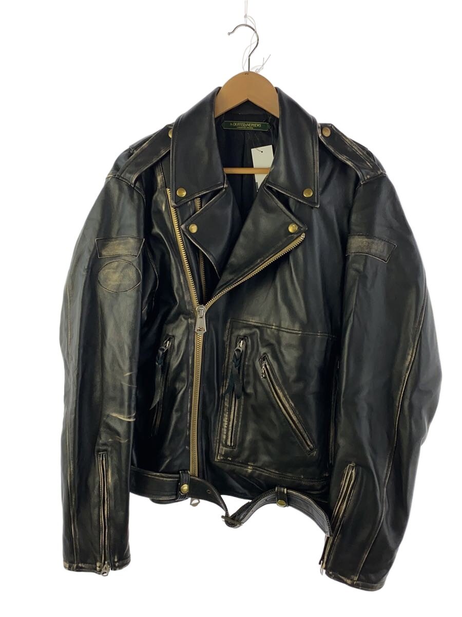 【中古】The Duffer NEPHEWS/ダブルライダースジャケット/--/レザー/BLK//【メンズウェア】｜2ｎｄ STREET 店