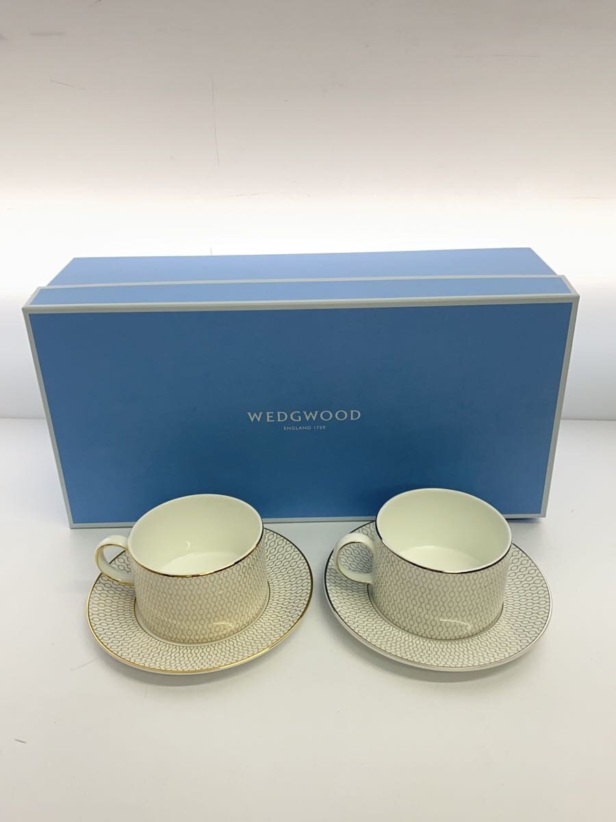 【中古】WEDGWOOD◆優勝杯\u0026平円盤/2点仕掛ける/WHT【勝手もと属具】 マグカップ・ティーカップ-コーヒー・お茶用品