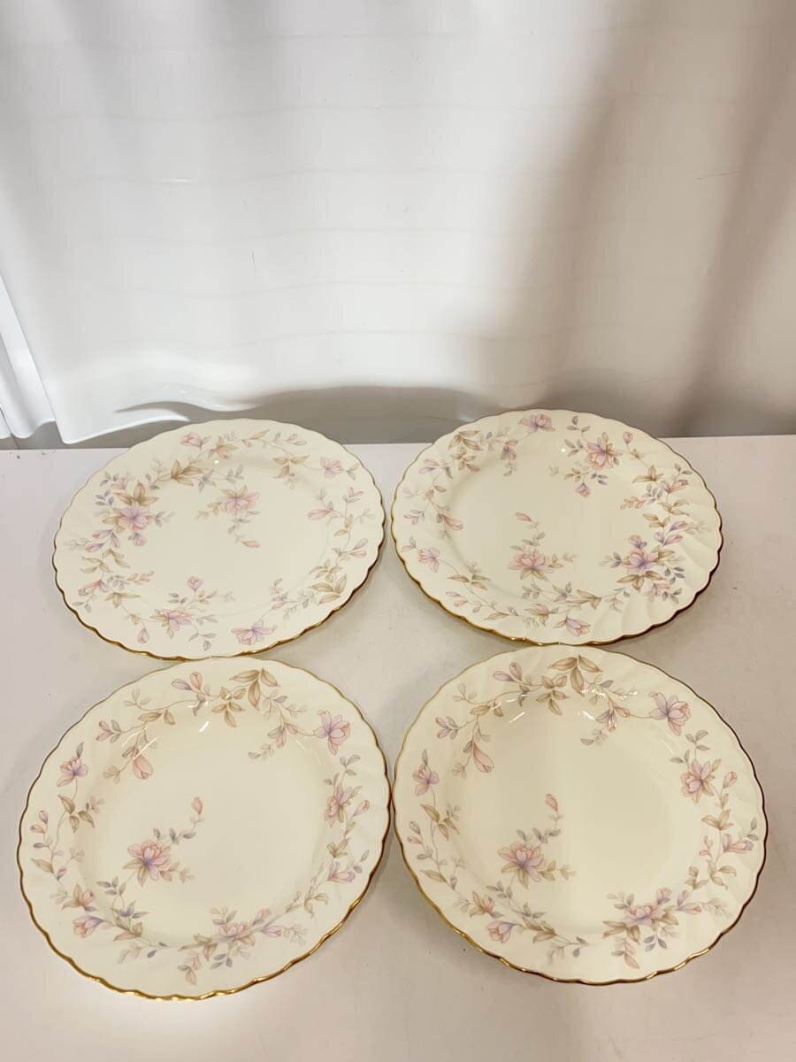 【中古】Noritake◆プレート/4点セット/WHT【キッチン用品】