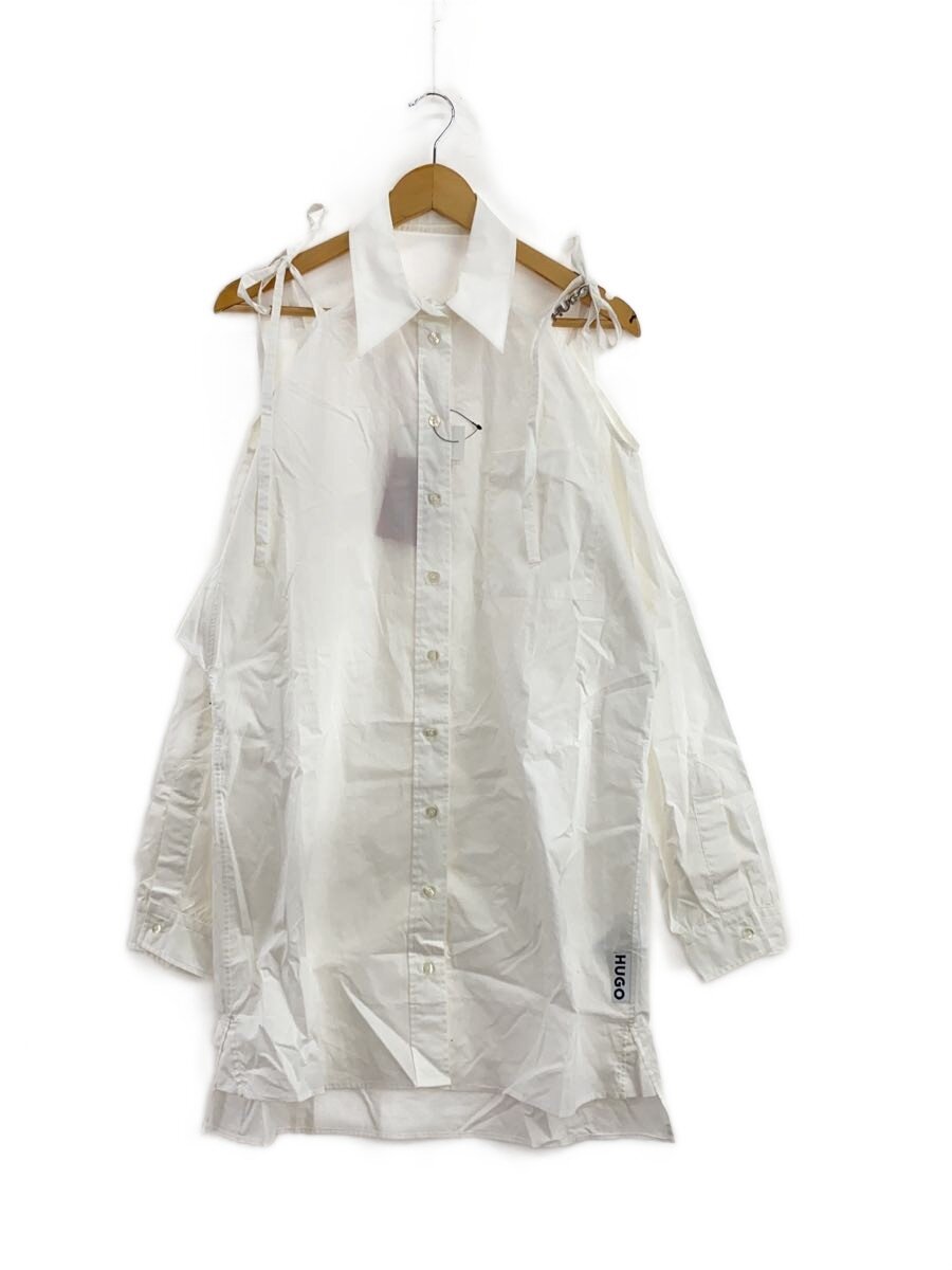 【中古】HUGO◆長袖トップ/38/綿織物/WHT/10249268【レディースお召しもの】