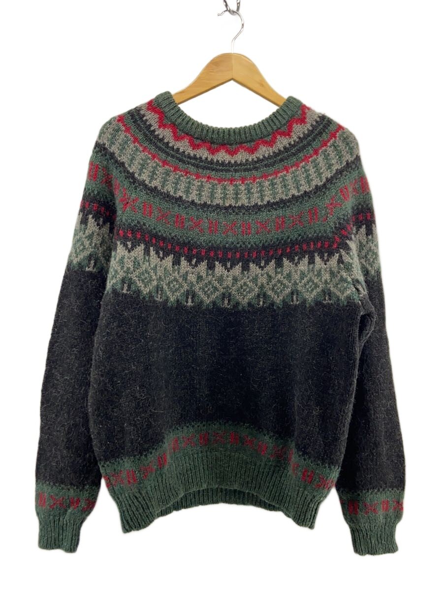 【中古】Woolrich◆ニット・セーター(厚手)/--/ウール/GRN/総柄/9571【メンズウェア】｜2ｎｄ STREET 店