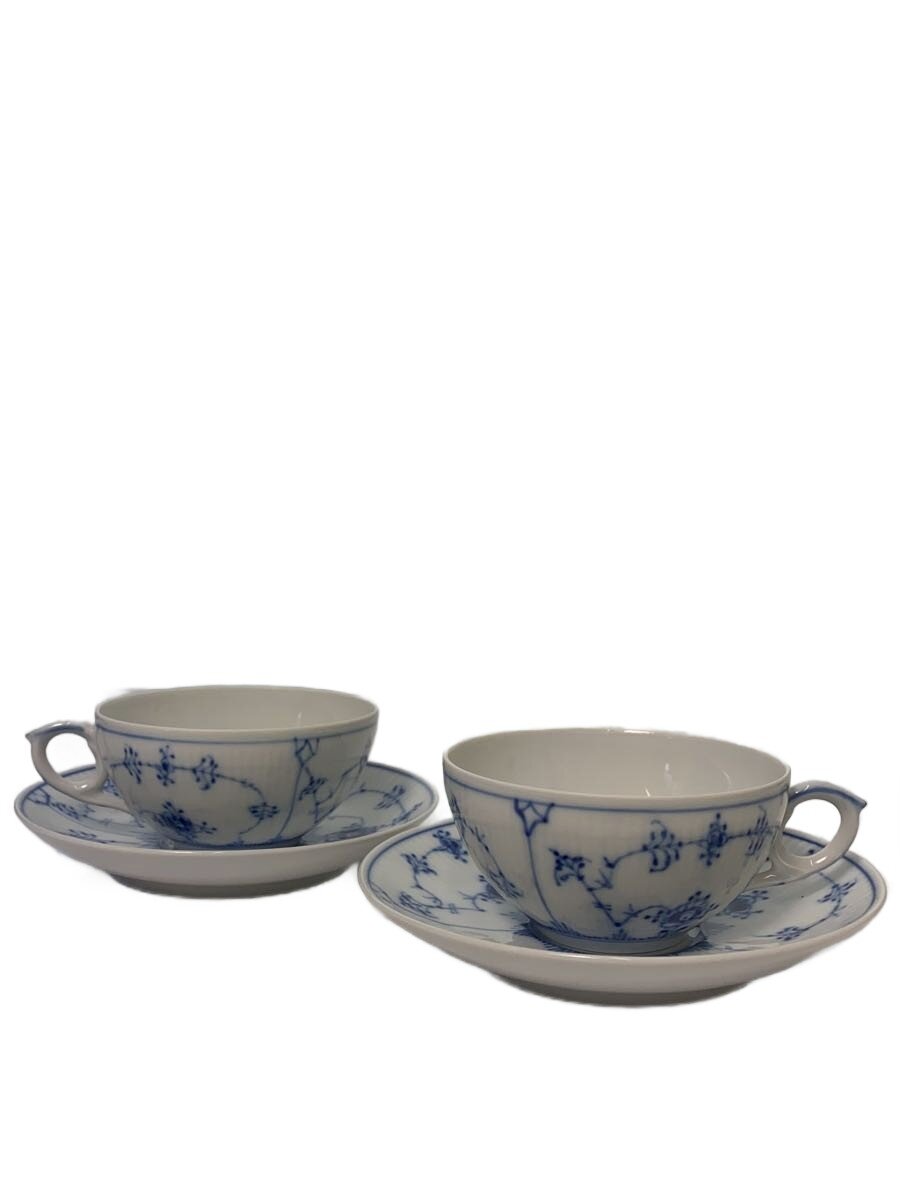 【中古】ROYAL COPENHAGEN◆優勝杯\u0026平円盤/2点仕掛ける/WHT/ブルーフルーテッド 飾り気の無い/078/082【御厨子所備品】