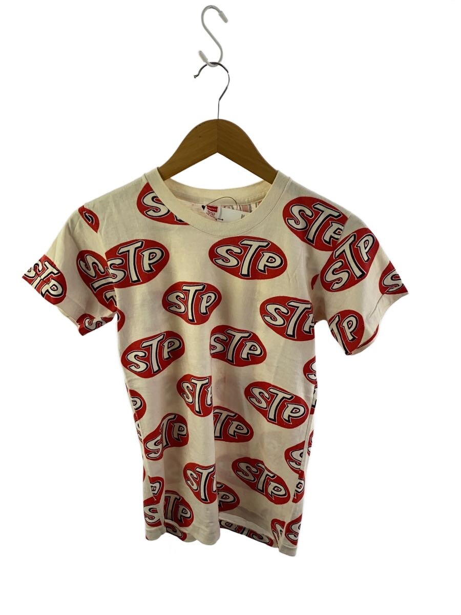 【中古】Hanes◆60s-70s/STP/プルオーバー/S/綿織物/WHT/総柄【メンズウェア】