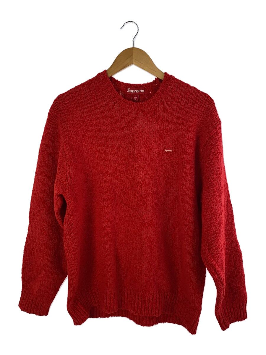 【中古】Supreme◆24SS/Boucle Small Box Sweater/編み物・ティーシャツ/M/綿織物/RED//【メンズウェア】