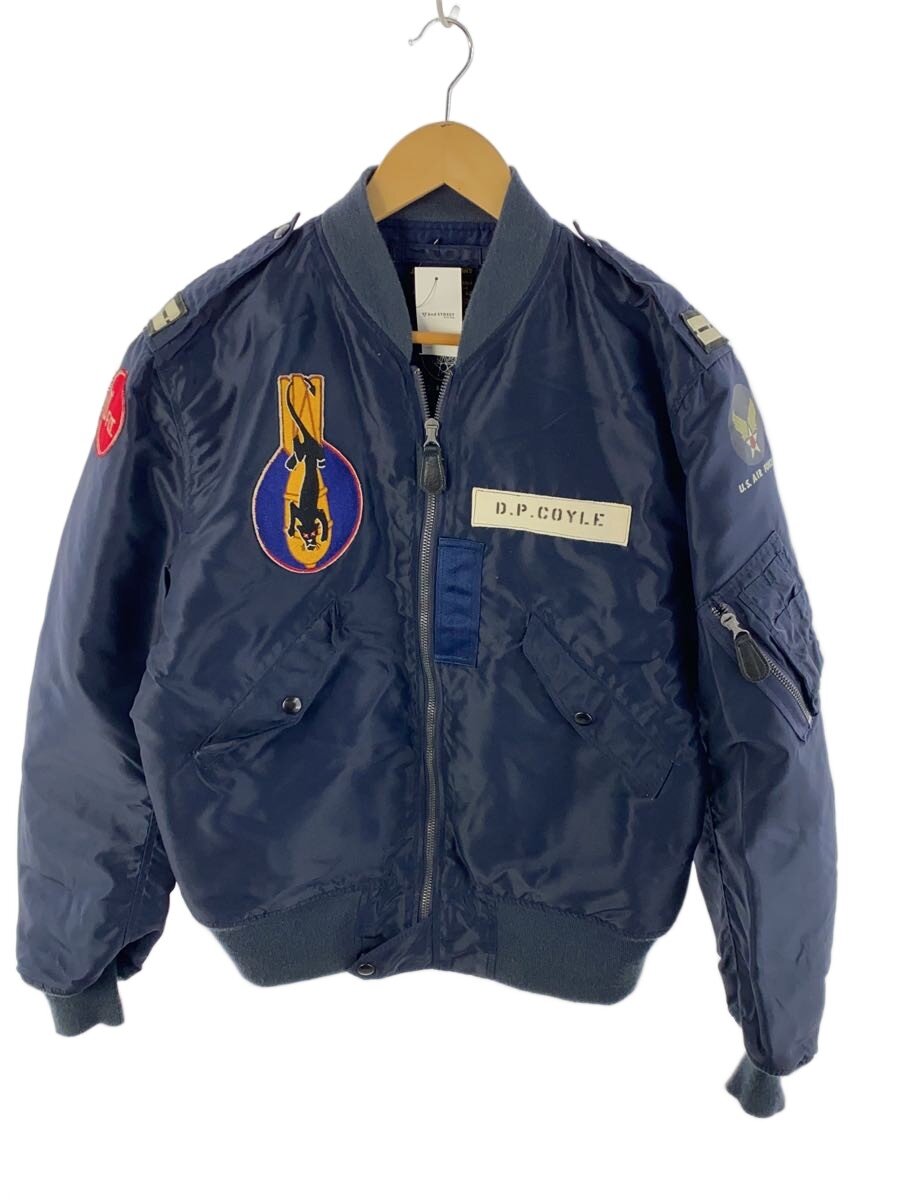 【中古】Buzz Rickson’s◆フライトジャケット/40/ナイロン/ネイビー/無地/BR12984【メンズウェア】|2nd STREET 店