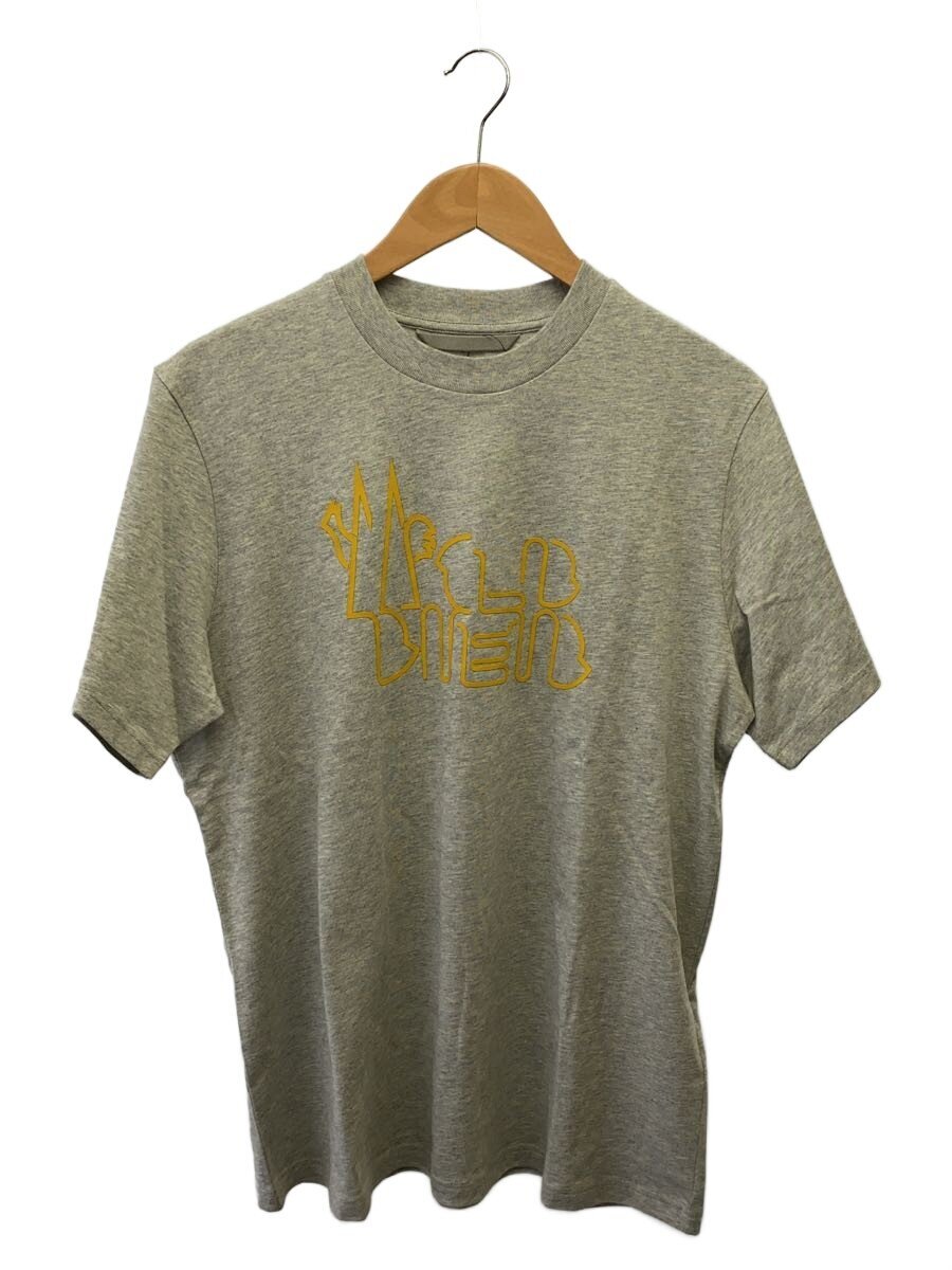 【中古】MONCLER◆25ss/CURVED LOGO S/S T-SHIRT/プルオーバー/M/綿織物/GRY/K10918C00055【メンズウェア】