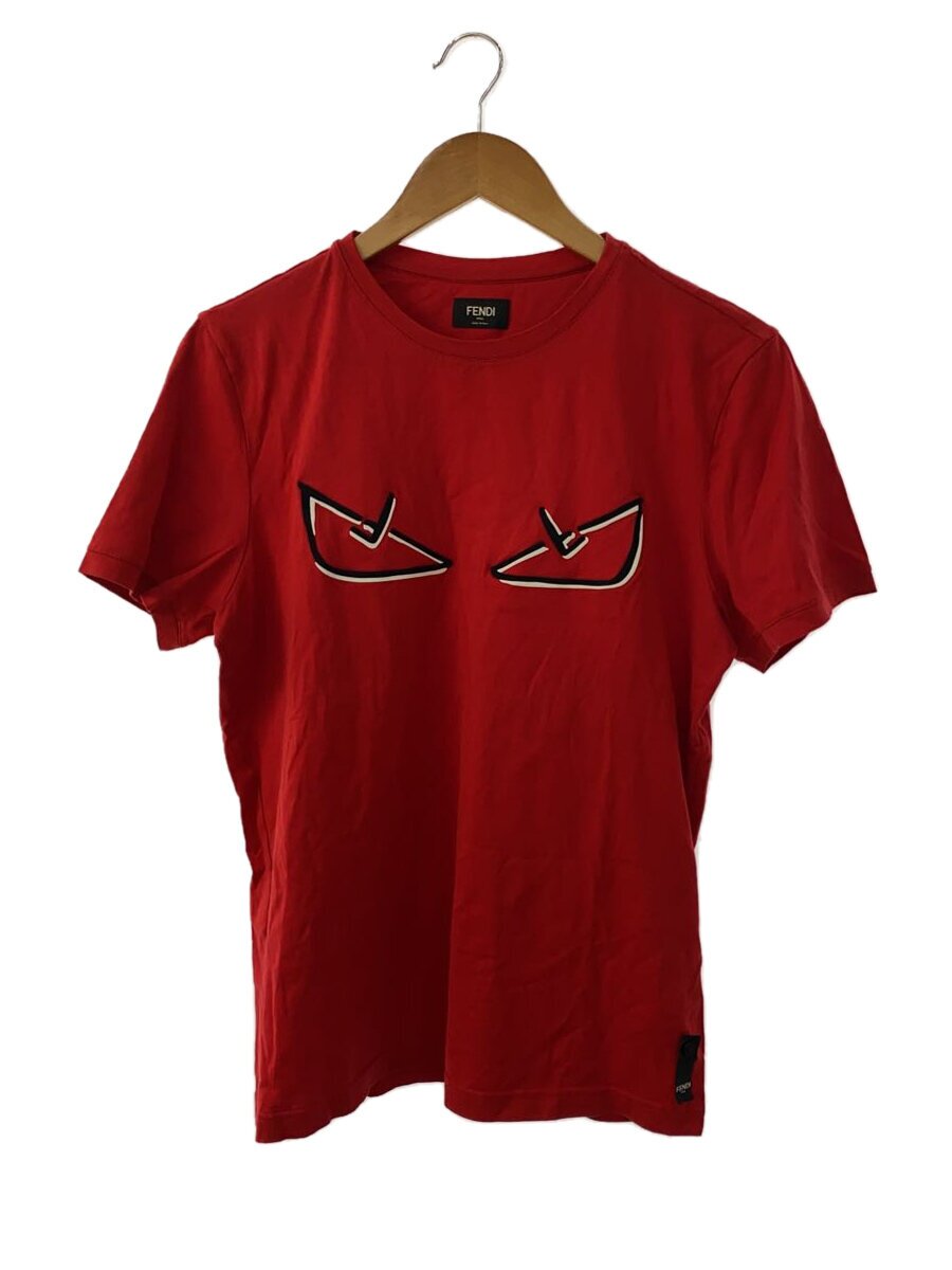 【中古】FENDI◆アングリーバグズ/ティーシャツ/M/綿織物/RED/FY0894 A6ZG【レディース御召しもの】
