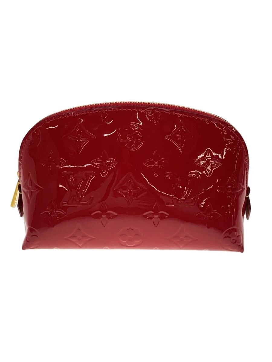 【中古】LOUIS VUITTON◆LOUIS VUITTON ルイヴィトン 車寄せ/エナメル/RED/M90172/ポシェットコスメティック【御徒面子】