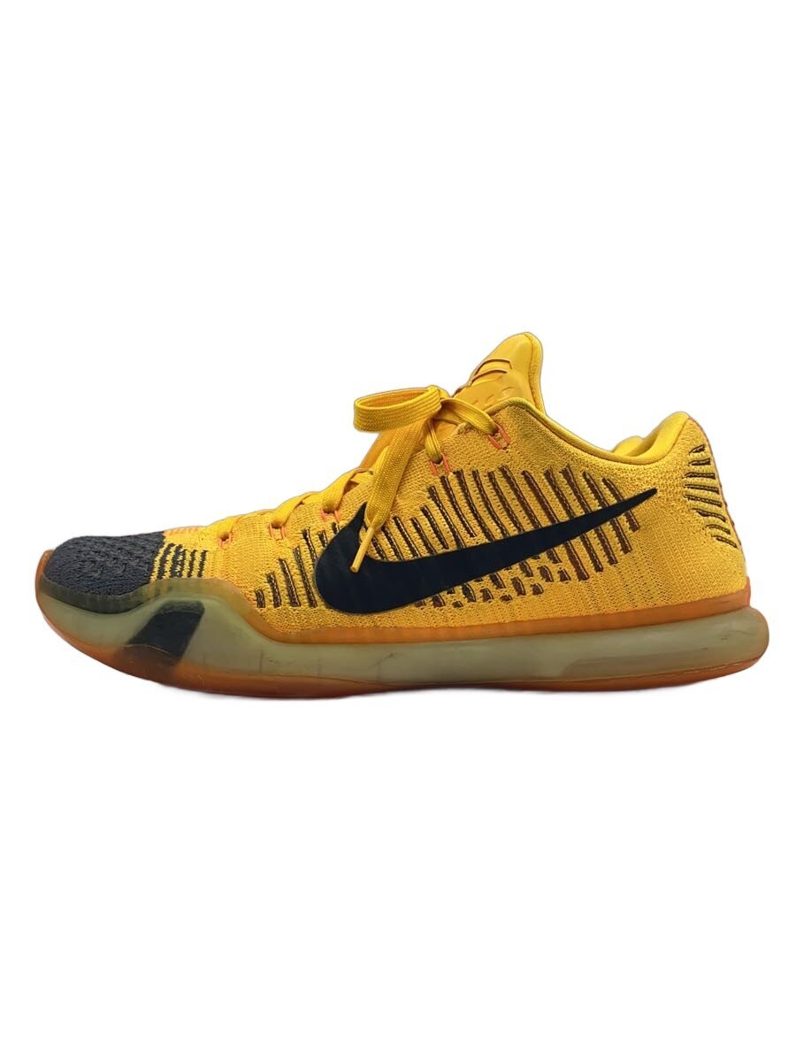 【中古】NIKE◆KOBE 10 ELITE LOW/コービー10/ローカットスニーカー/28糎/YLW/747212-818【シューズ】