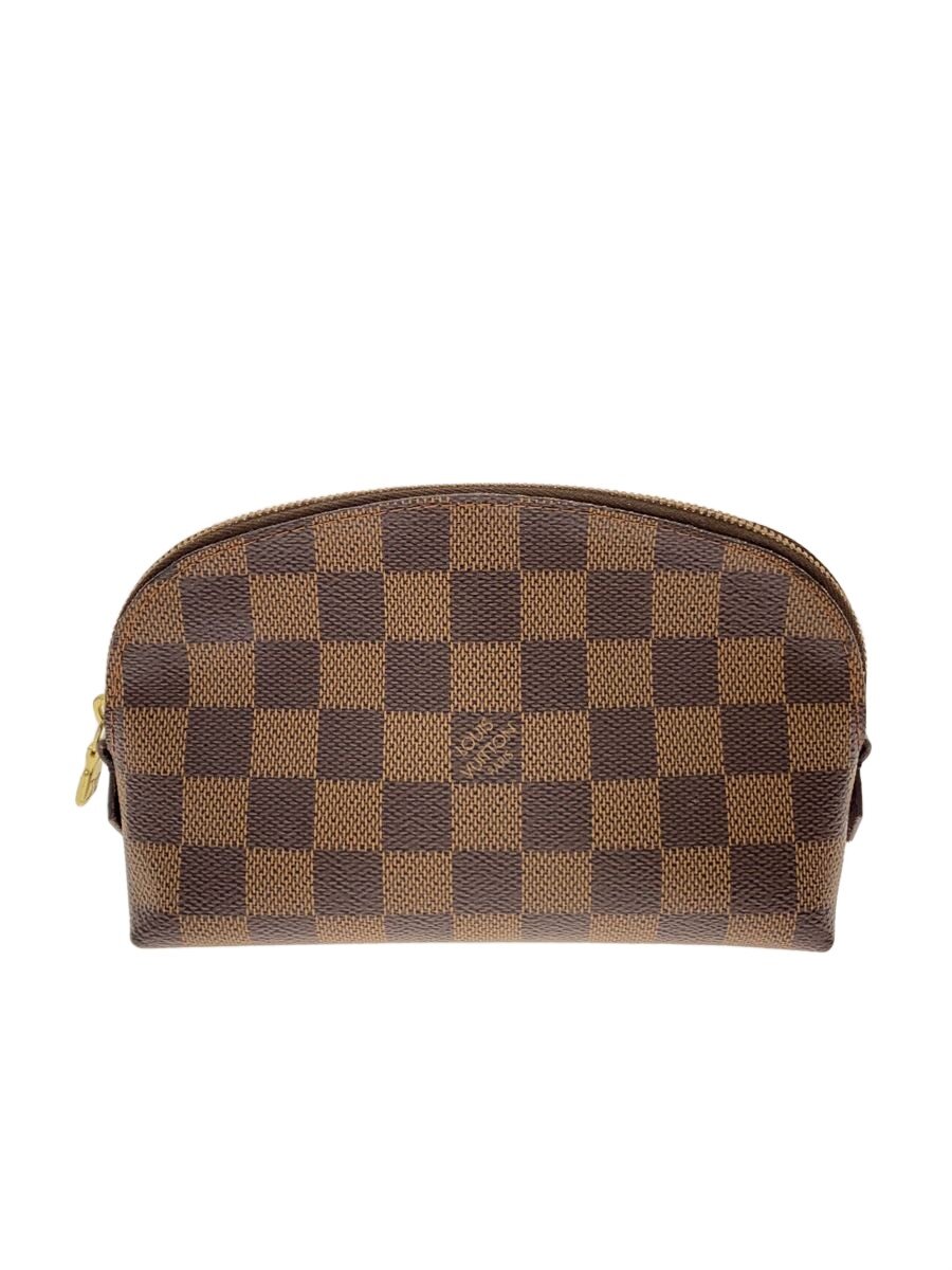 【中古】LOUIS VUITTON◆コスメティックPM//合財袋/PVC/BRW/無地/N47516【御徒面子】