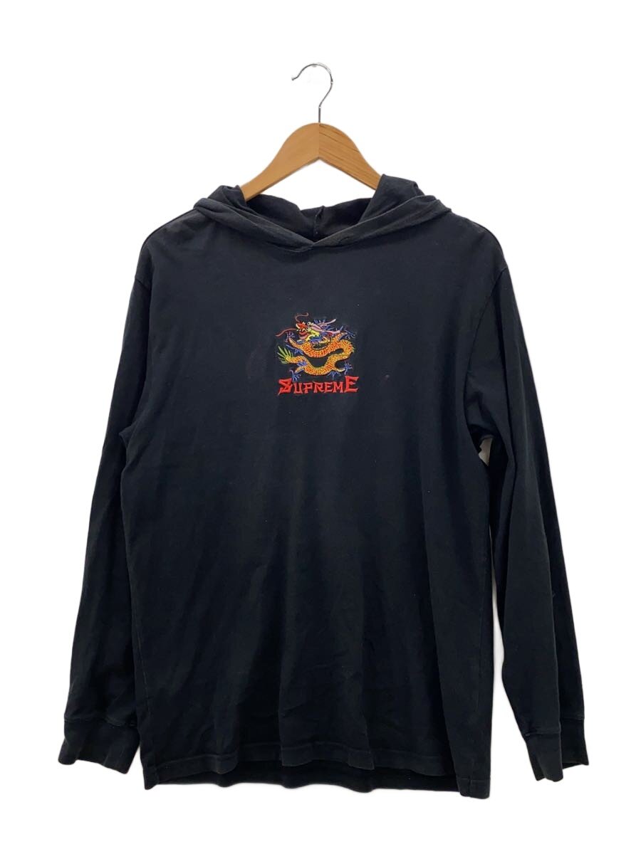 【中古】Supreme◆長袖プルオーバー/S/綿織物/BLK【メンズウェア】