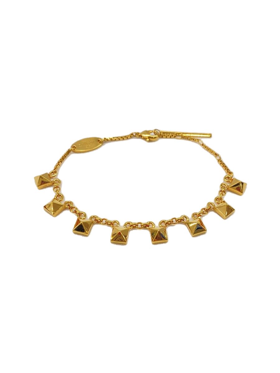 【中古】VALENTINO◆ロックスタッズブレスレット/--/GLD/レディース/J0G33 MET【服飾雑貨他】