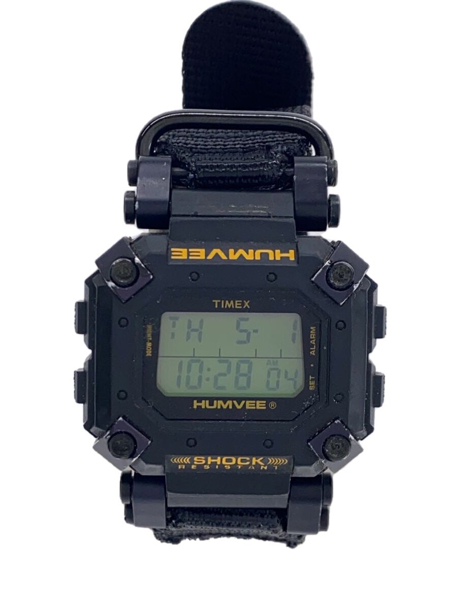 【中古】TIMEX◆ウオッチ/デジタル/--/BLK【服飾雑貨他】