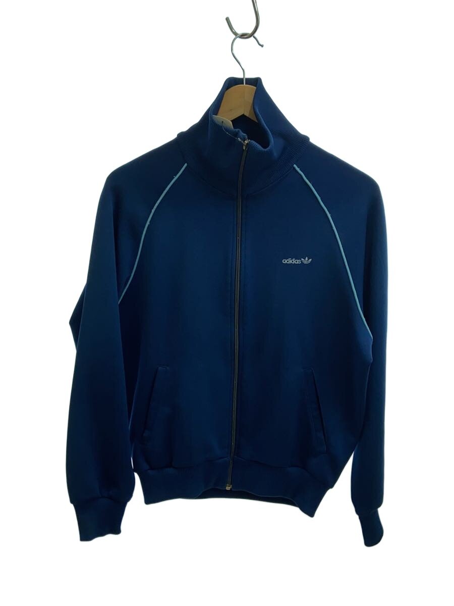 【中古】adidas◆プルオーバー/M/綿織物/BLU/無地【メンズウェア】