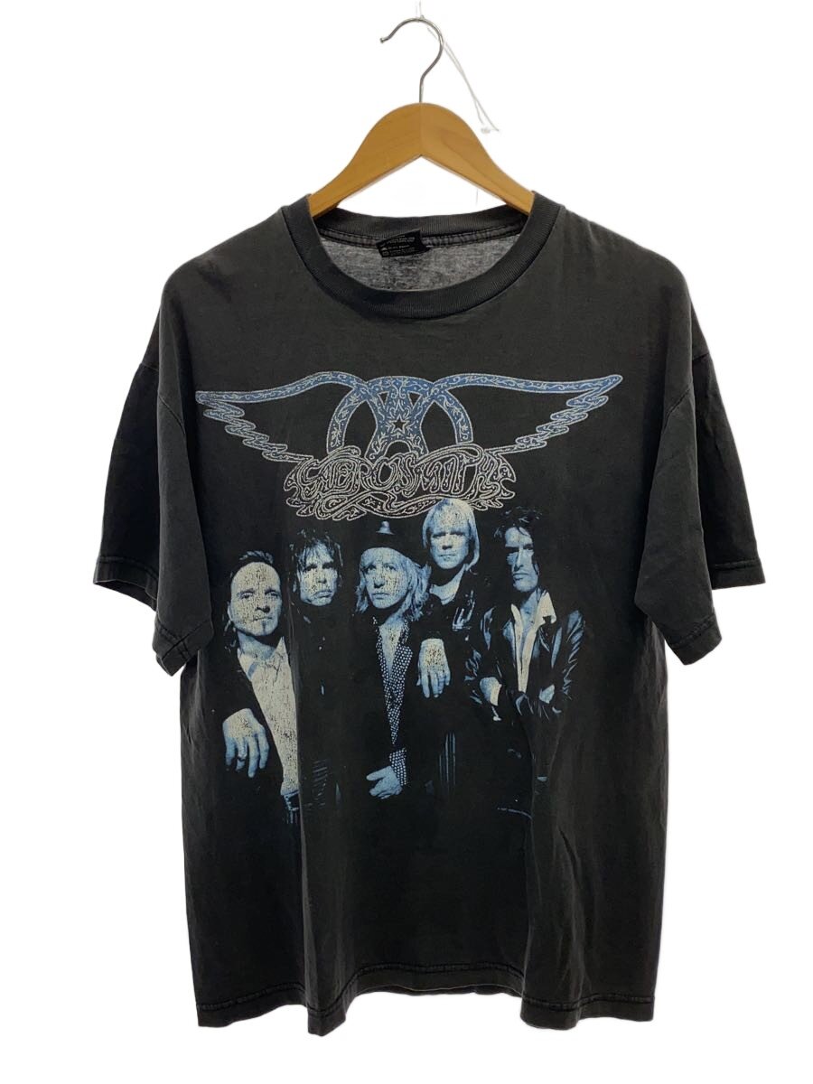 【中古】giant◆90s/AEROSMITH/GIANT上半身プルオーバー/L/綿織物/GRY【メンズウェア】