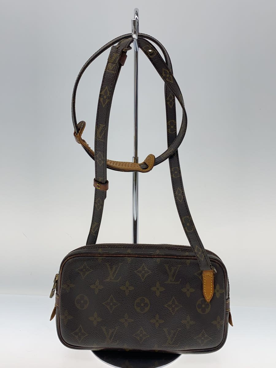 【中古】LOUIS VUITTON◆ポシェット・マルリー・バンドリエール_モノグラム・キャンバス_BRW/PVC/BRW//【バッグ】｜2ｎｄ STREET 店