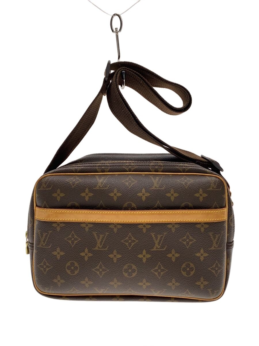 【中古】LOUIS VUITTON◆通信員PM_モノグラム・帆布/PVC/BRW【御徒面子】