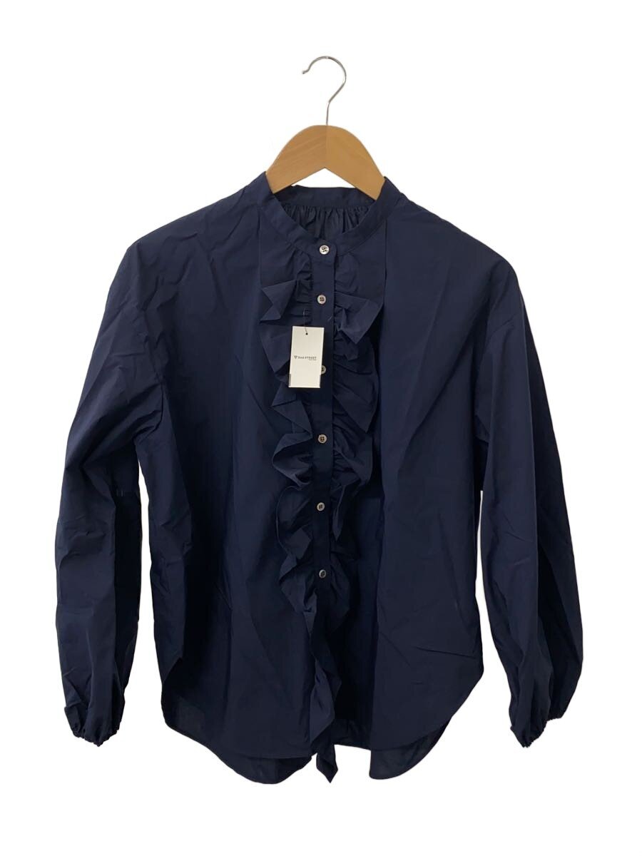 【中古】JOURNAL STANDARD L’essage◆25SS/スタンドカラーフリルシャツ/FREE/ポリエステル/NVY/25-050-370-0600-1【レディースお召しもの】