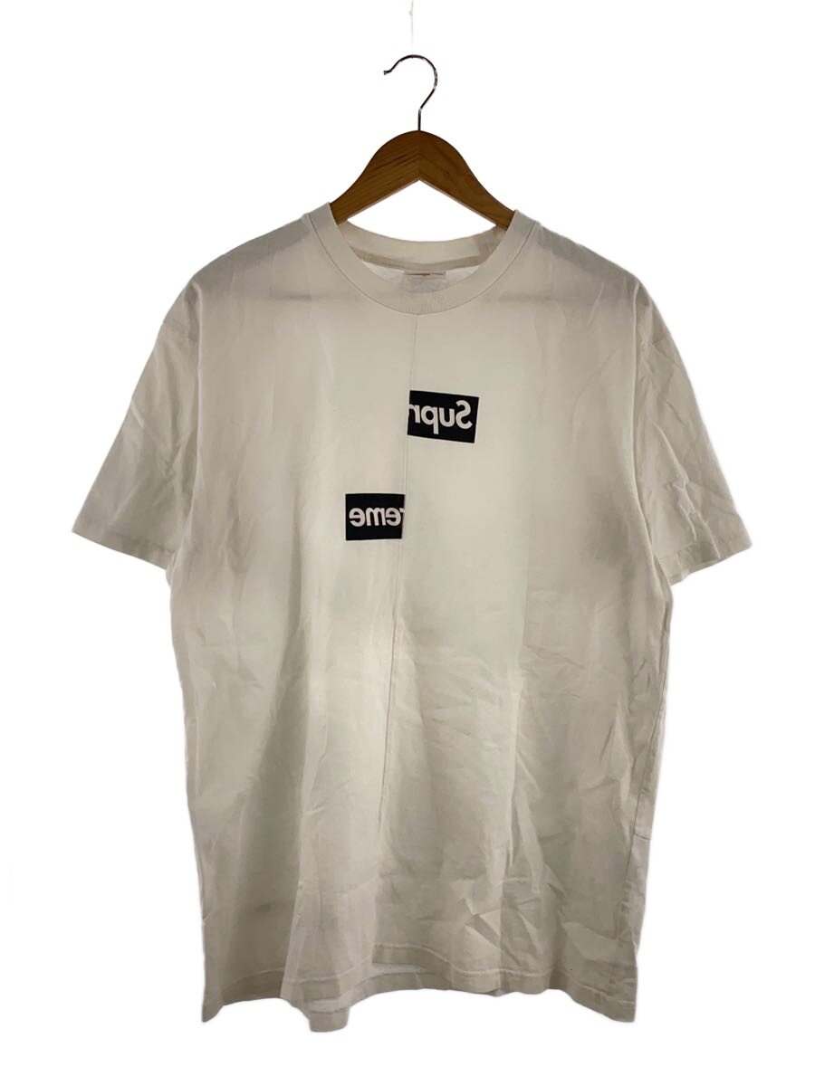 【中古】Supreme◆×COMME des GARCONS SHIRT/Split Box Logo Tee/プルオーバー/XL/綿織物//【メンズウェア】