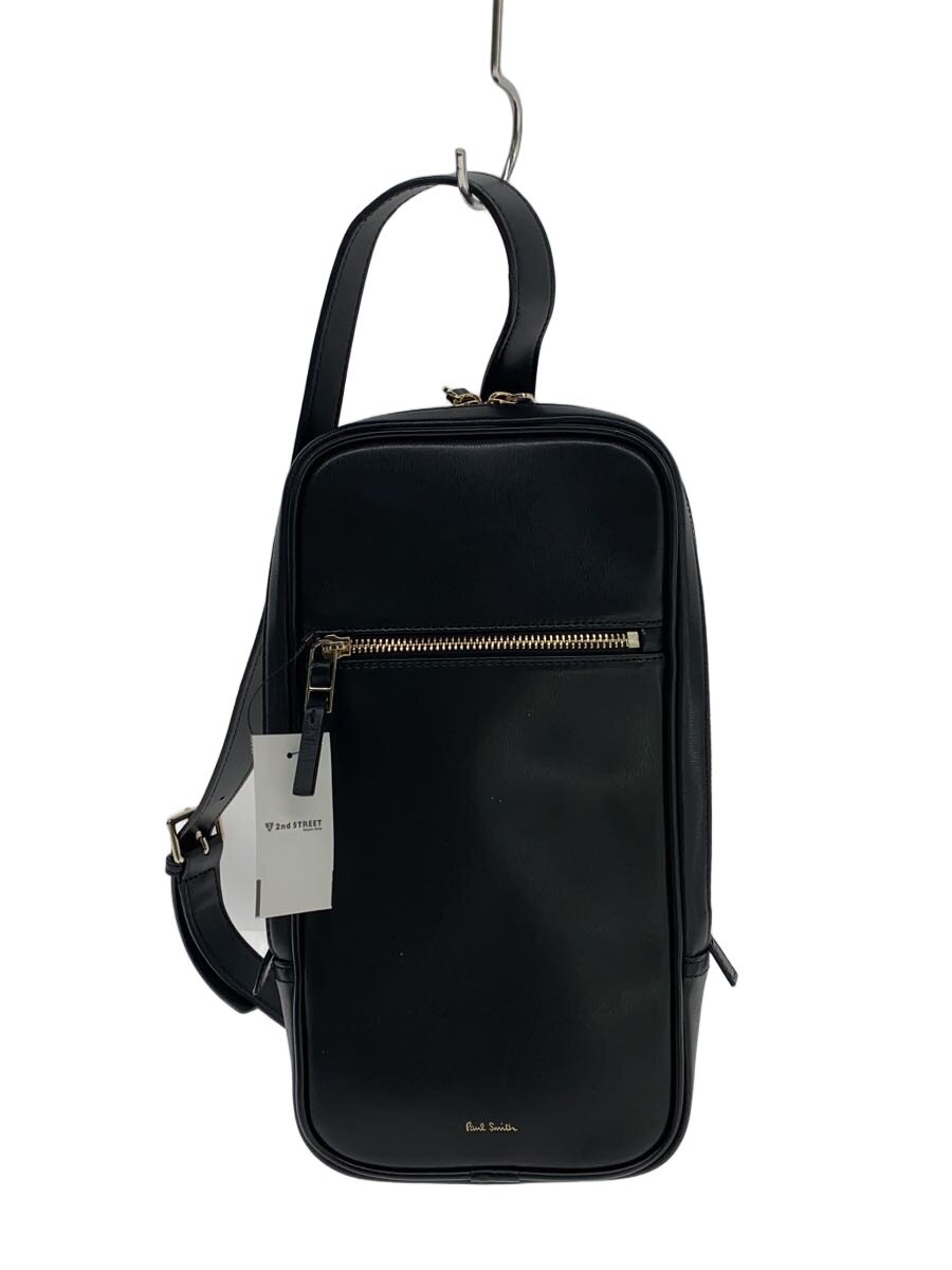 【中古】Paul Smith◆ボディバッグ/レザー/BLK/無地//【バッグ】｜2ｎｄ STREET 店