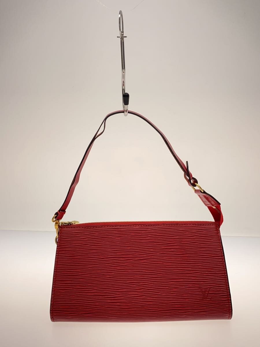 【中古】LOUIS VUITTON◆ポシェット・アクセソワール_エピ_RED/なめし革/RED//【御徒面子】