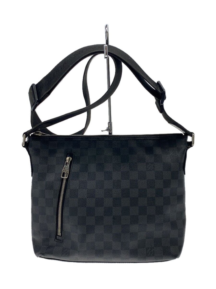 【中古】LOUIS VUITTON◆1)ミックPM_ダミエ・グラフィット/PVC/BLK【御徒面子】
