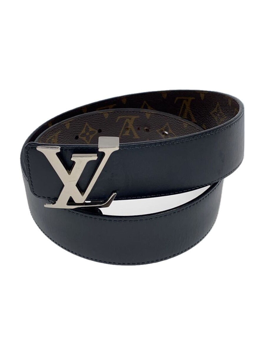 【中古】LOUIS VUITTON◆LOUIS VUITTON ルィヴィトン サンチュール・LVかしら文字40MM_モノグラム_BRW/なめし革【服飾雑貨他】