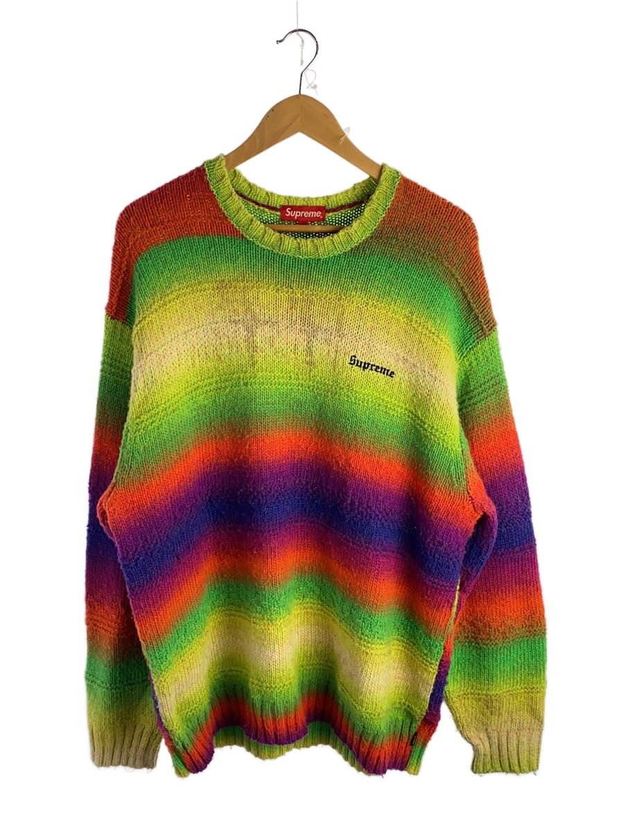 【中古】Supreme◆編み物・プルオーバー(朦々たる)/L/モヘヤ/マルチ色つや/間借り人【メンズウェア】