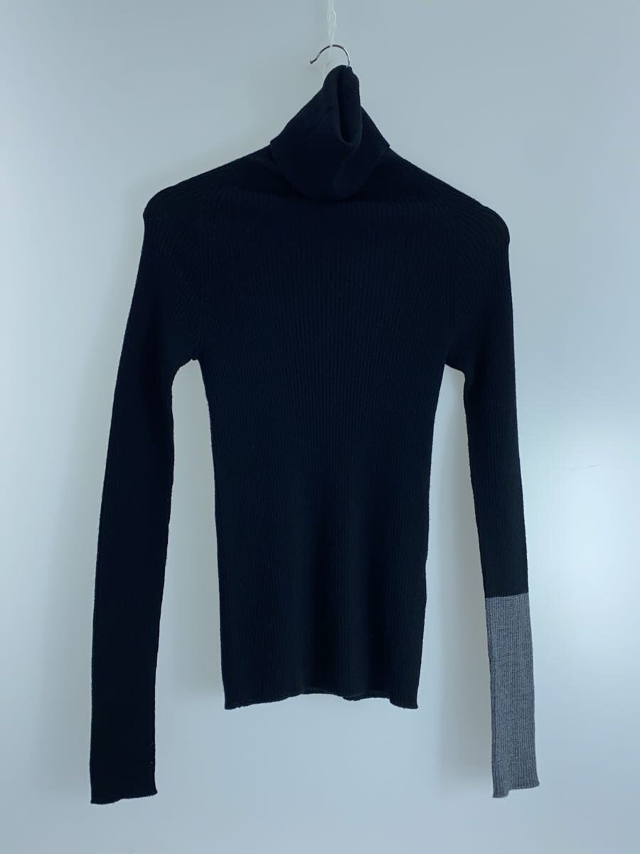【中古】YOHJI YAMAMOTO◆編み物・スウェーター(薄っぺら)/S/羊毛/BLK/無地/FL-K01-190【メンズウェア】