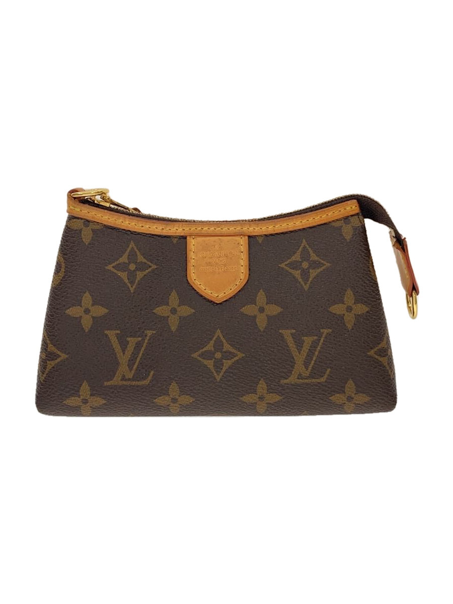 【中古】LOUIS VUITTON◆ミニ・ポシェット・ディライトフル_モノグラム・帆布_BRW/PVC/BRW//【御徒面子】