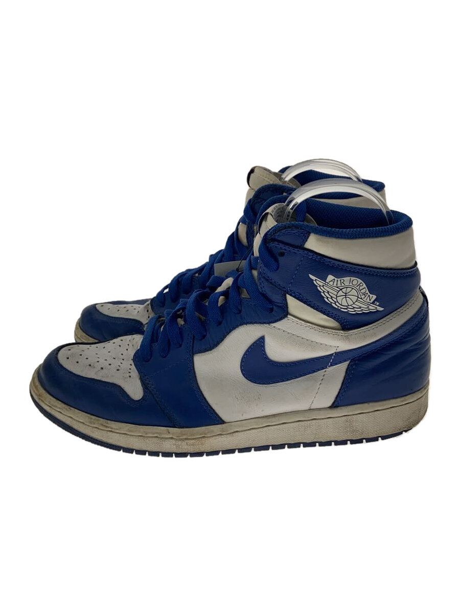【中古】NIKE◆AIR JORDAN 1 RETRO HIGH OG/エアジョーダン1レトロハイ/白いこと/27.5糎/WHT//【シューズ】