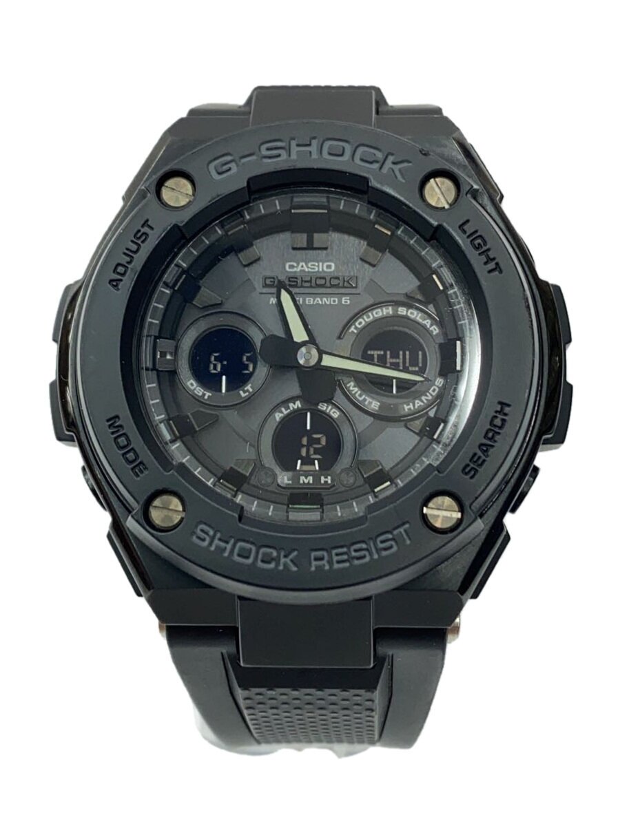 【中古】CASIO◆石英ウオッチ/デジアナ/--/BLK/BLK/ーー/GST-W300G【服飾雑貨他】