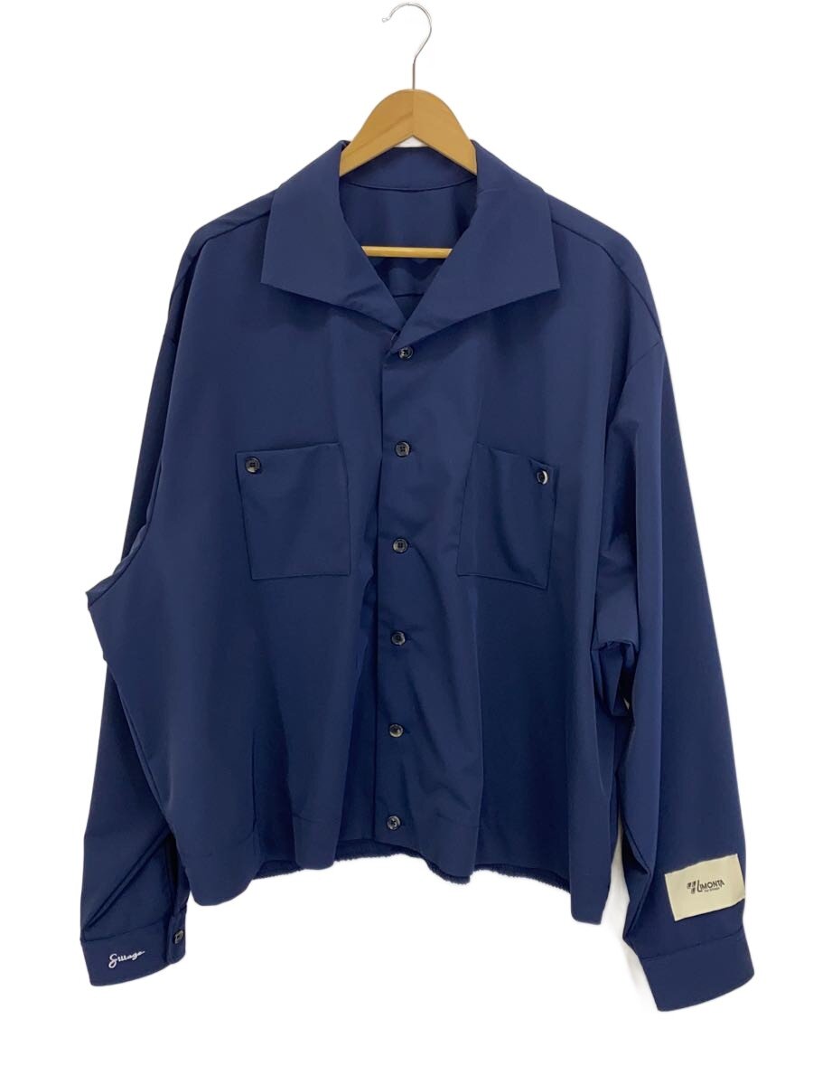 【中古】sillage◆Rib Blouson Limonta Nylon/リブショートブルゾン/FREE/紺/ネイビー【メンズウェア】｜2ｎｄ STREET 店