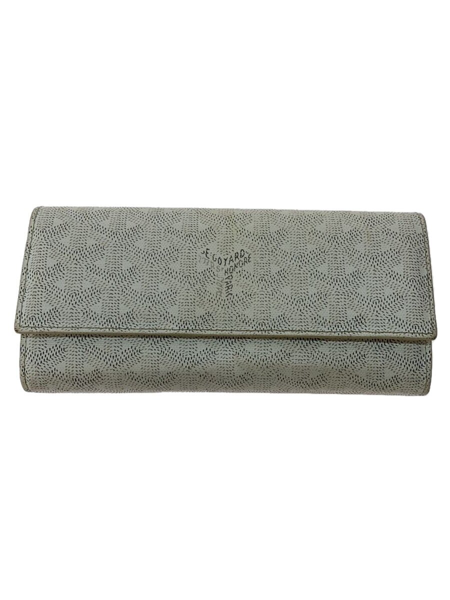【中古】GOYARD◆長札入れ/PVC/WHT/総柄/レディース【服飾雑貨他】