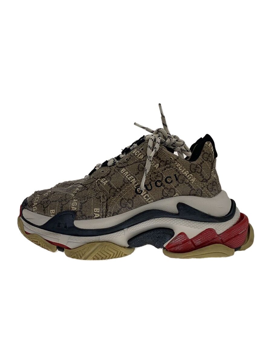 【中古】BALENCIAGA◆×GUCCI/triples/ローカットスニーカー/23糎/BRW【シューズ】