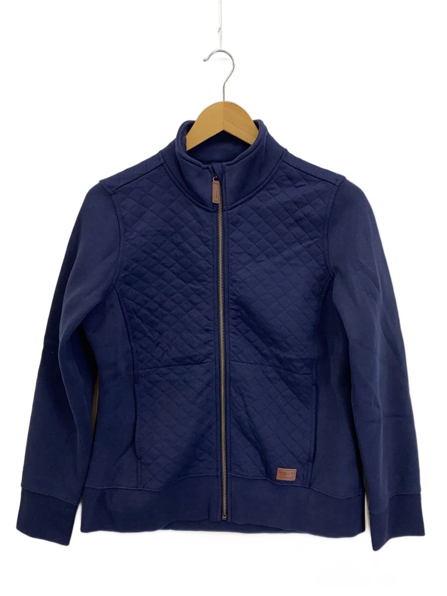 【中古】L.L.Bean◆キルト・フルジップ・スウェットシャツ/キルティング上衣/S/綿織物/NVY/510140【レディース御召しもの】
