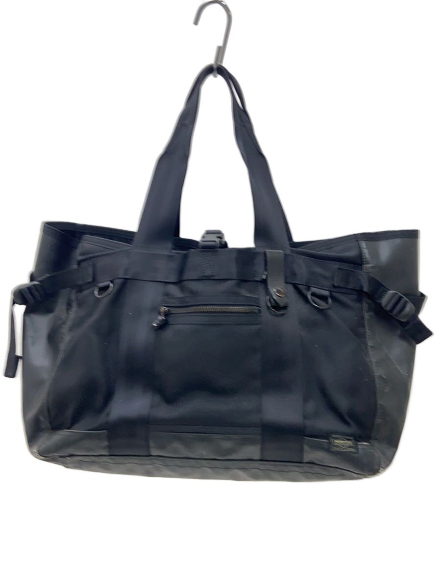 【中古】PORTER◆トートバッグ/--/BLK/無地【御徒面子】