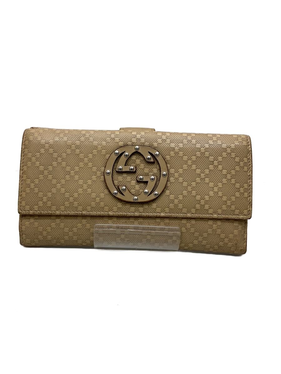 【中古】GUCCI◆長財布_インターロッキングG/レザー/CRM/レディース【服飾雑貨他】｜2ｎｄ STREET 店