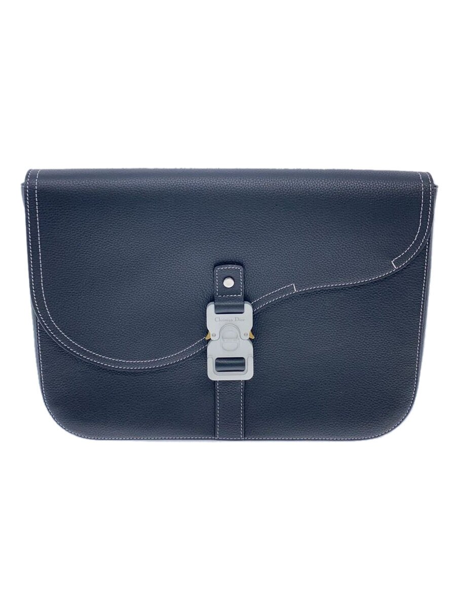 【中古】Christian Dior◆サドル/御徒面子/ブリーフ容れもの/なめし革/BLK/無地/16-BO-1202【御徒面子】