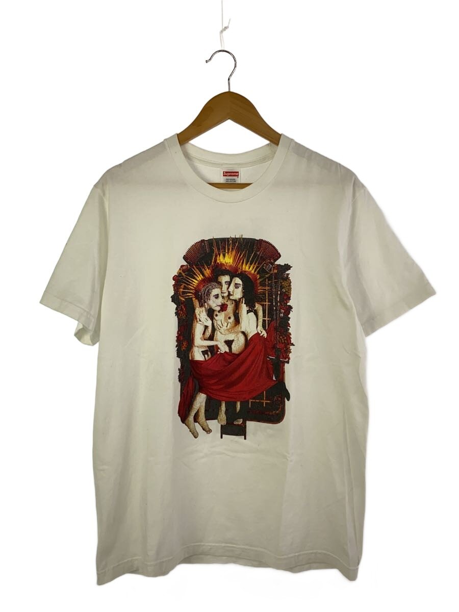 【中古】Supreme◆プルオーバー/M/綿織物/WHT【メンズウェア】