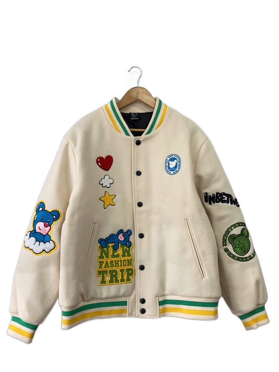 【中古】スタジャン/L/ポリエステル/CRM【メンズウェア】|2nd STREET 店