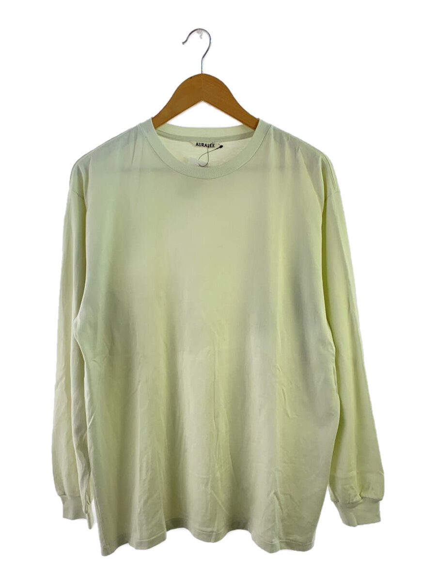 【中古】AURALEE◆LUSTER PLAITING L/S TEE/長袖カットソー/4/綿織物/IVO/A00P01GT//【レディース御召しもの】