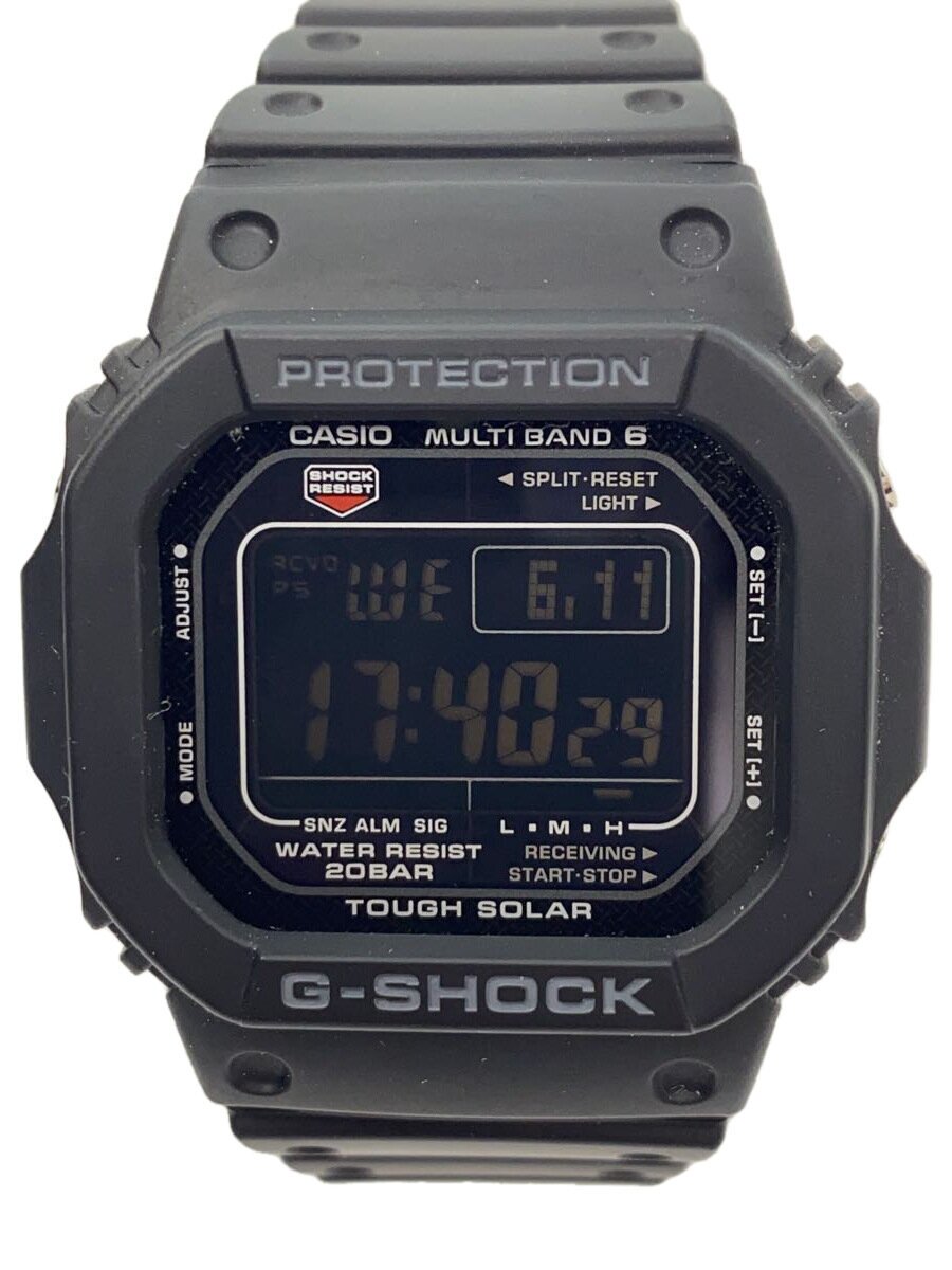 【中古】CASIO◆ソーラーウオッチ_G-SHOCK/デジタル/天然ゴム/BLK/GW-M5610U-1BJF【服飾雑貨他】
