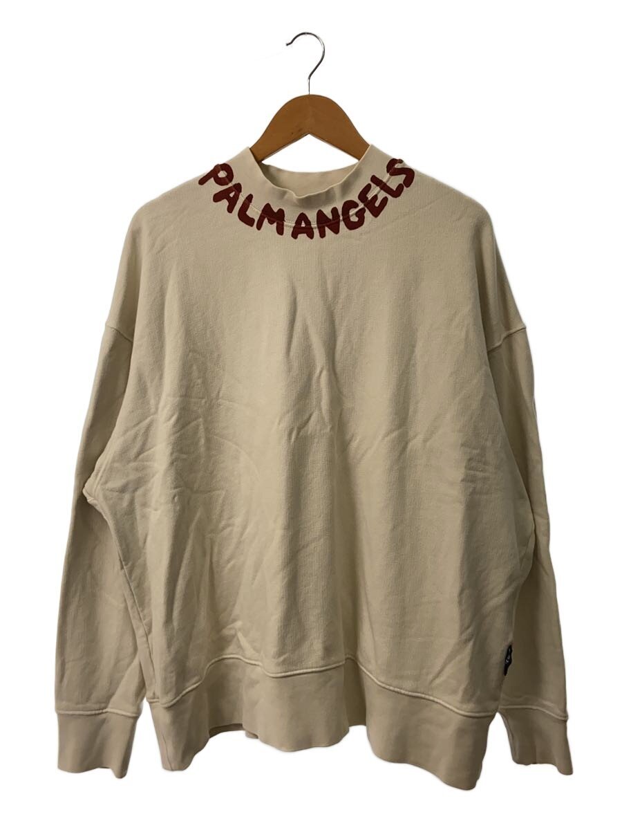 【中古】Palm Angels◆スウェット/M/コットン/CRM/PMBA026S24FLE002/長袖/パームエンジェルス/クリーム【メンズウェア】｜2ｎｄ STREET 店