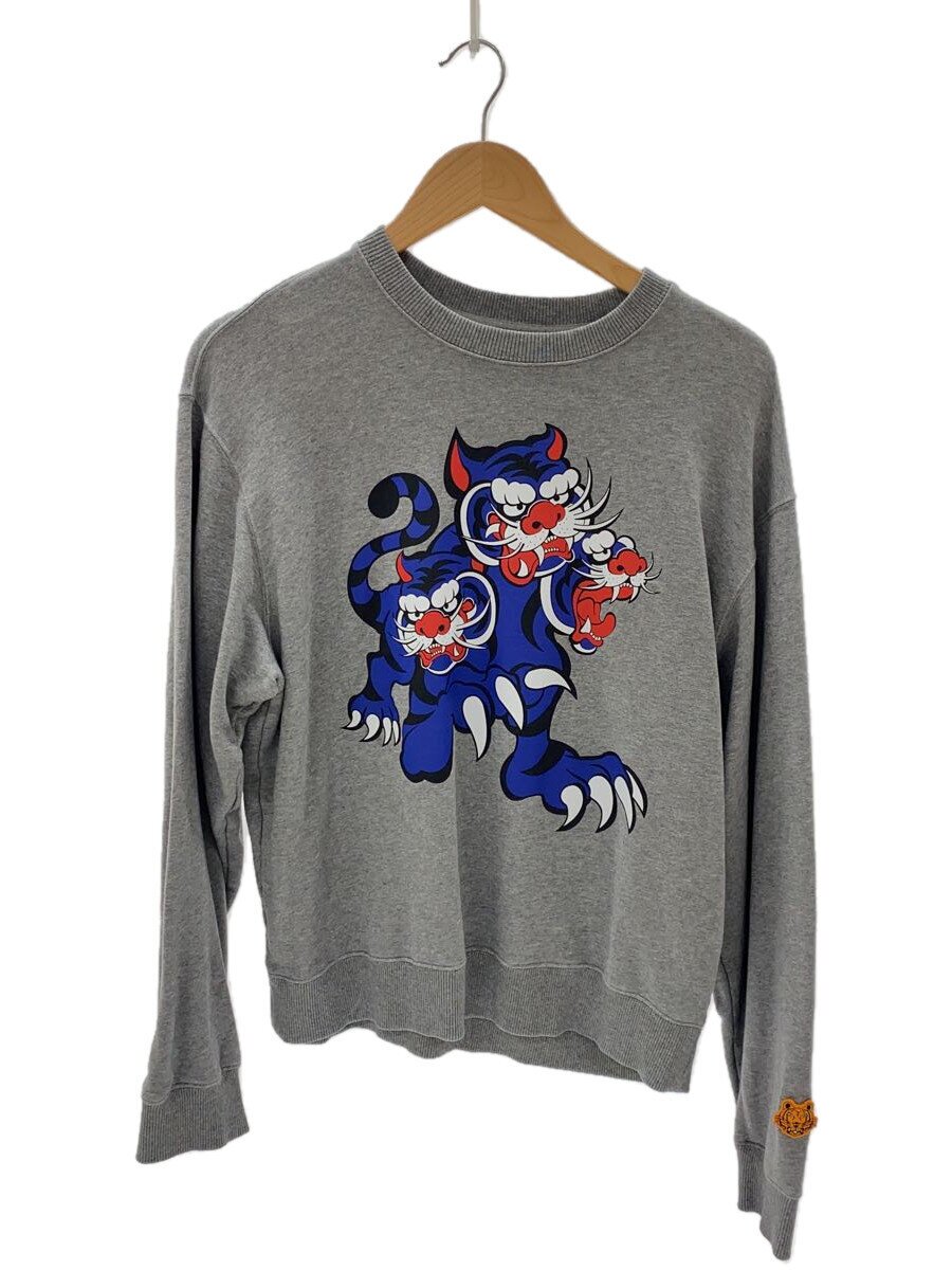 【中古】KENZO◆流汗/M/綿織物/GRY/無地/FB55SW0134ML【メンズウェア】