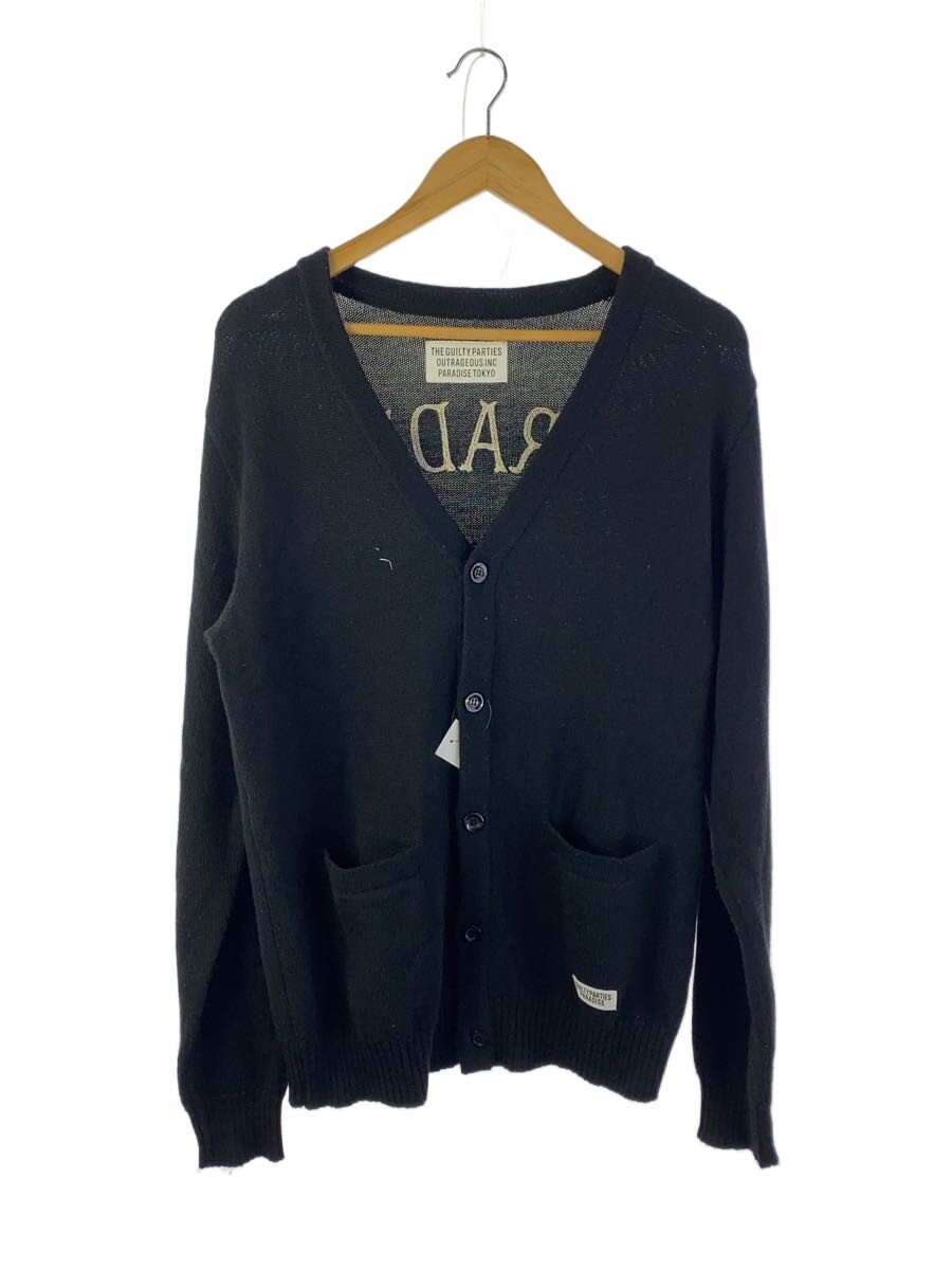 【中古】WACKO MARIA◆ジレー(朦々たる)/L/羊毛/BLK/16SS-WMK-KN07【メンズウェア】