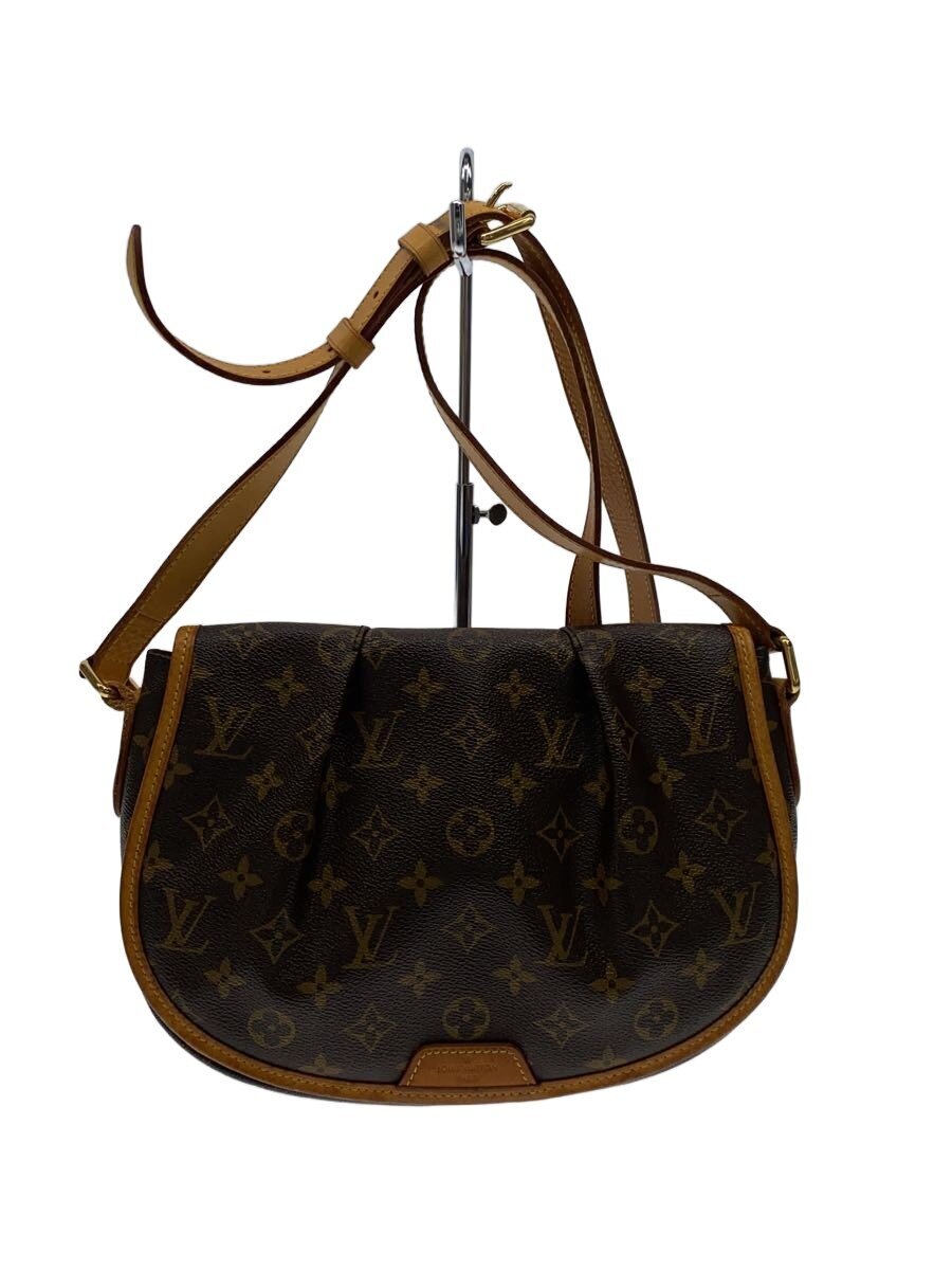 【中古】LOUIS VUITTON◆メニルモンタンPM_モノグラム・帆布/PVC/BRW【御徒面子】